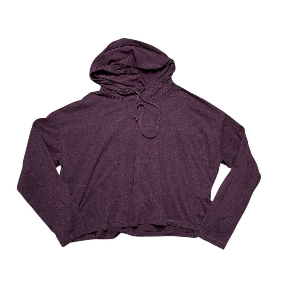 GIRLFRIEND COLLECTIVE Reset Hoodie Plum Heathered Size Medium